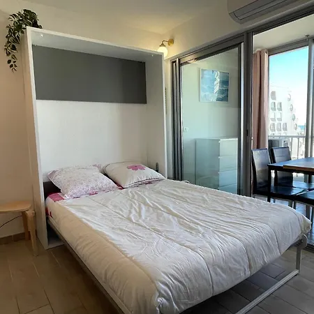 Apartment 2-3 Pers Parking Clim Vue Port Et